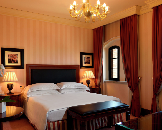 Chambre avec un très grand lit